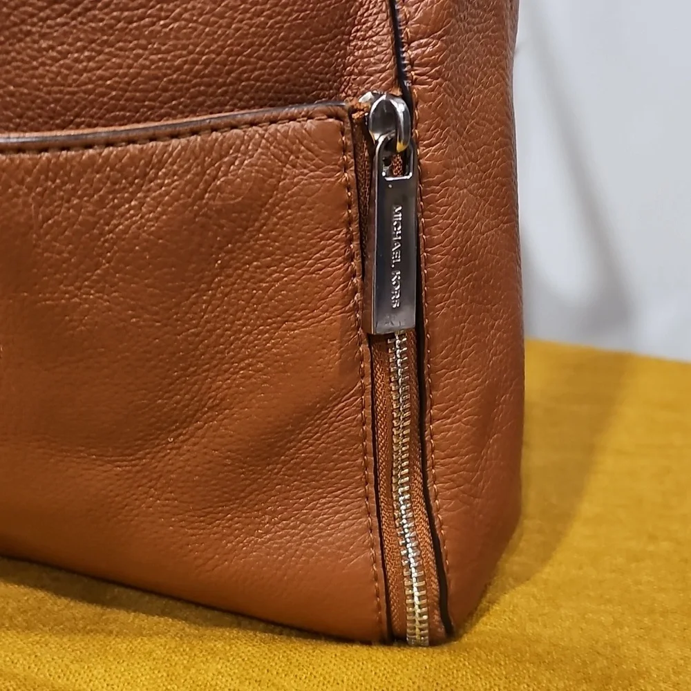 Michael Kors Sloane Leather Hobo Bag In Luggage Brown EUC